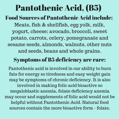 Pantothenic Acid Vitamin B5 Transcendingsquare